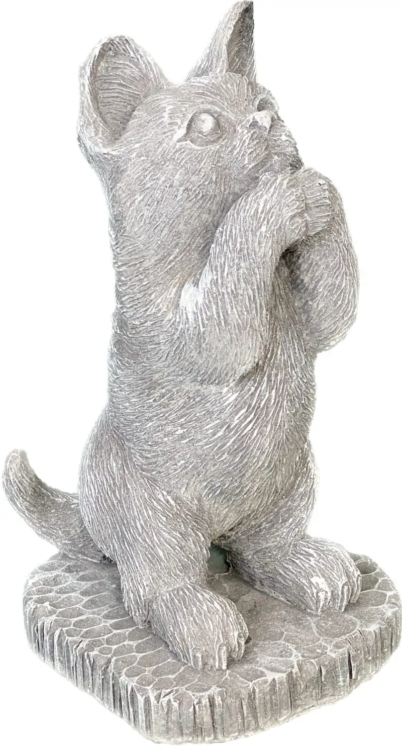 Artikelbild 12 des Artikels “Sammy , stehendes Kätzchen auf Sockel, 25 cm H | Steinguss “